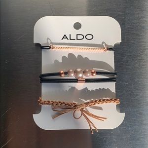 ALDO STACK OF BRACELETS IN ROSE GOLD